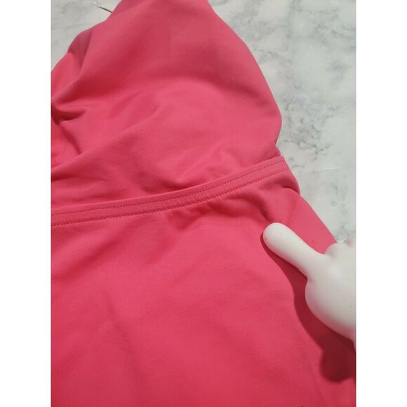 Lands End Swim Top Size 6 Womens Pink Adjustable Straps Padded Wired Tankini - Picture 4 of 5